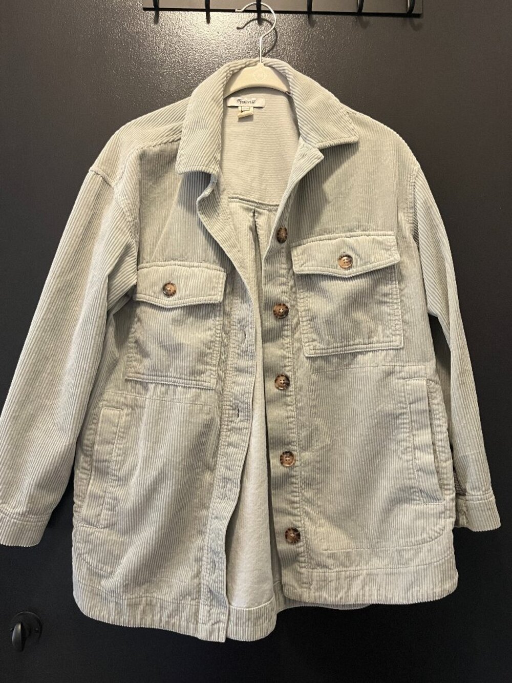 Madewell Corduroy Kentwood Oversized Shirt-Jacket